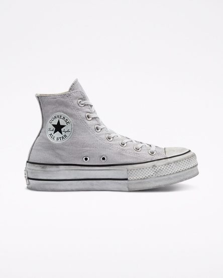 Topanky Na Platforme Converse Chuck Taylor All Star Lift Smoked Platene Vysoke Damske Siva | SK XCLPM6